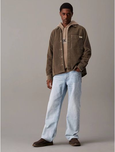 Sobrecamisa-Calvin-Klein-de-Pana-Holgada-Hombre-Cafe