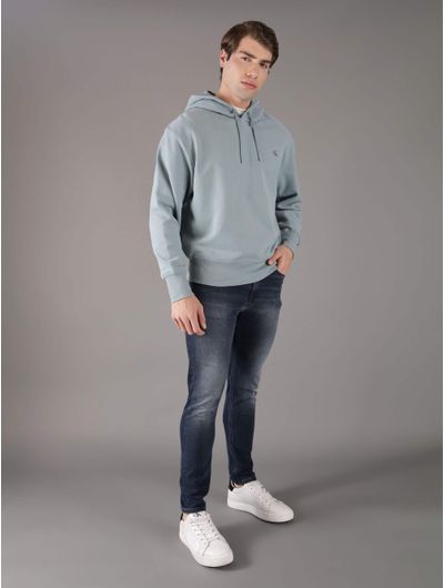 Sudadera-Calvin-Klein-Monograma-Hombre-Azul