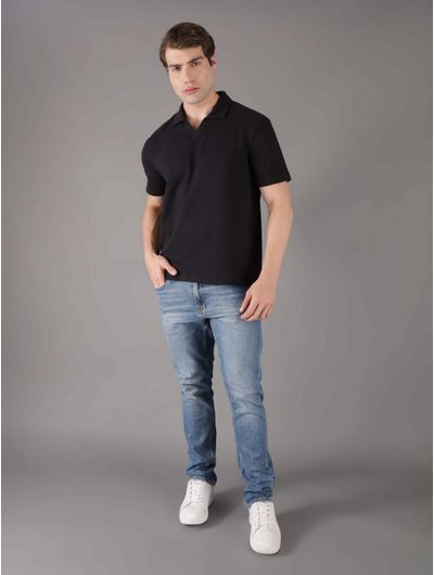 Polo-Calvin-Klein-Monograma-Hombre-Negro