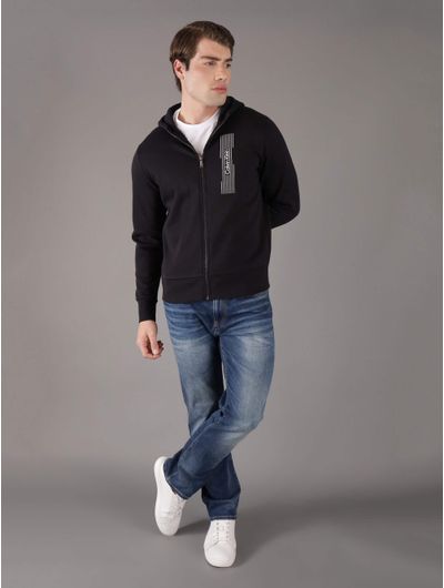 Sudadera-Calvin-Klein-Logo-Hombre-Negro