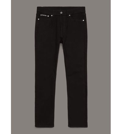 Jeans Calvin Klein Slim Straight Hombre Negro Jeans Calvin