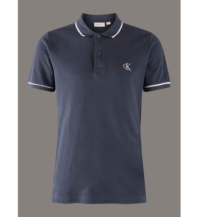Polo Calvin Klein Monograma Hombre Azul | Polos | Calvin