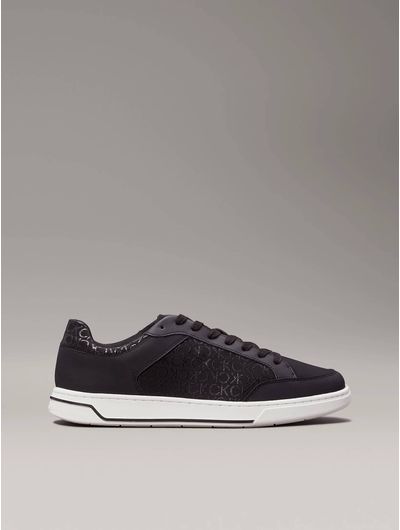 Tenis-Calvin-Klein-Monograma-Mosaico-Hombre-Negro