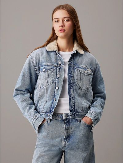 Chamarra-Calvin-Klein-Denim-Sherpa-Mujer-Azul