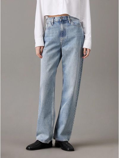 Jeans-Calvin-Klein-High-Rise-Loose-Mujer-Azul