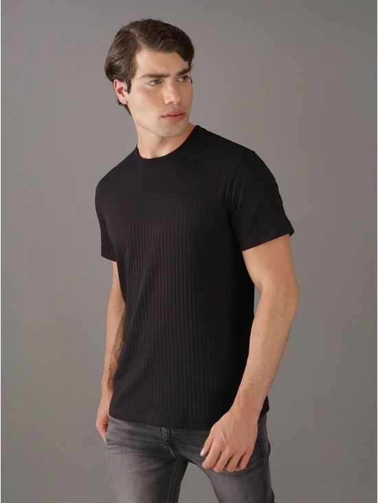Playera-Calvin-Klein-Acanalada-Hombre-Negro