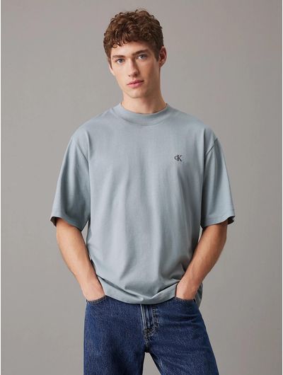 Playera-Calvin-Klein-Punto-Pesado-Hombre-Azul