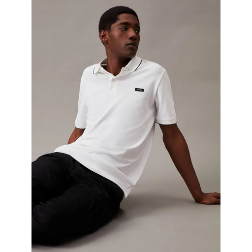 Polo Calvin Klein Logo Hombre Blanco Polos Calvin Klein - Main Image