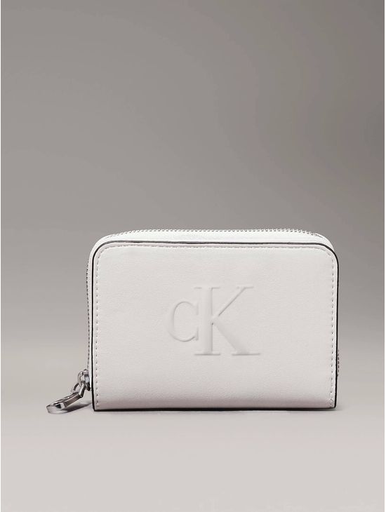 Cartera-Calvin-Klein-Monograma-Corta-Mujer-Blanco