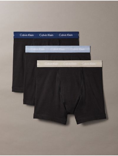 Boxer-Calvin-Klein-Cotton-Stretch-Pack-de-3-Hombre-Negro