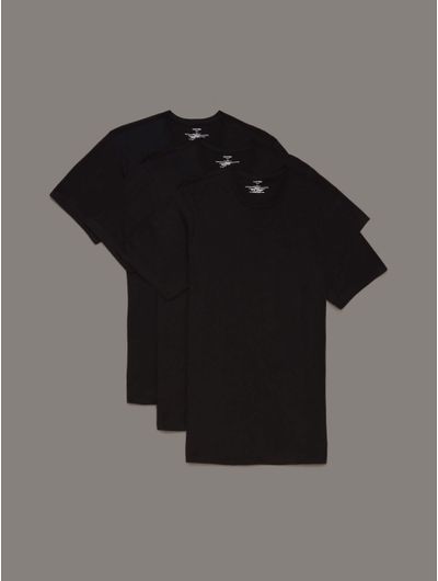 Playeras-Calvin-Klein-Coupe-Classique-Paquete-de-3-Hombre-Negro