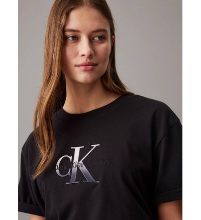 Blusa Calvin Camiseta Calvin Klein Mujer Negra Klein Jeans Calvin