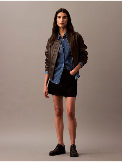 Camisa-Calvin-Klein-Chambray-Mujer-Azul