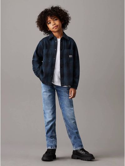 Jeans-Calvin-Klein-Mid-Rise-Straight-Niño-Azul