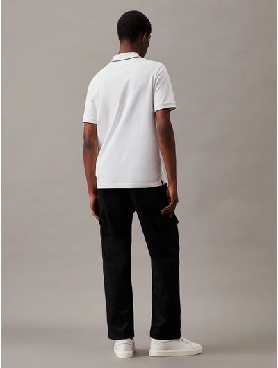 Polo-Calvin-Klein-Logo-Hombre-Blanco