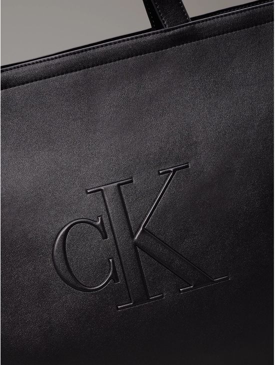 Tote-Calvin-Klein-Monograma-Slim-Mujer-Negro
