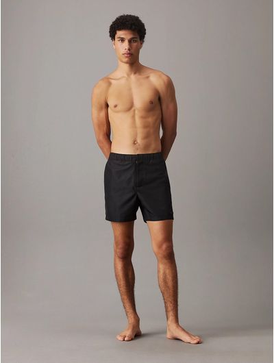 Traje-de-Baño-Calvin-Klein-Doble-Cinturilla-Hombre-Negro