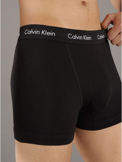 Trunks-Calvin-Klein-Cotton-Stretch-Pack-de-3-Hombre-Negro