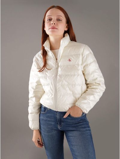 Chamarra-Calvin-Klein-con-Monograma-Estampado-Mujer-Blanco