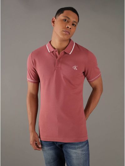 Polo-Calvin-Klein-con-Monograma-Bordado-Hombre-Rosa