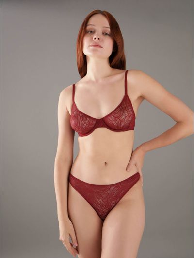 Brasier-Calvin-Klein-Demi-Unlined-Mujer-Rojo