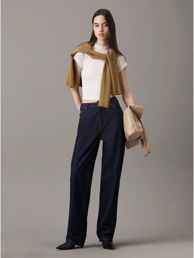 Playera-Calvin-Klein-Slim-Canale-Mujer-Blanco