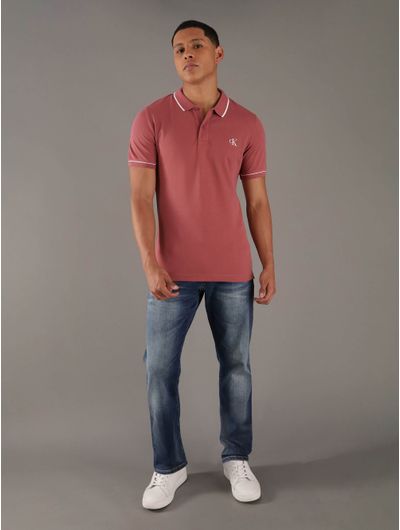 Polo-Calvin-Klein-con-Monograma-Bordado-Hombre-Rosa