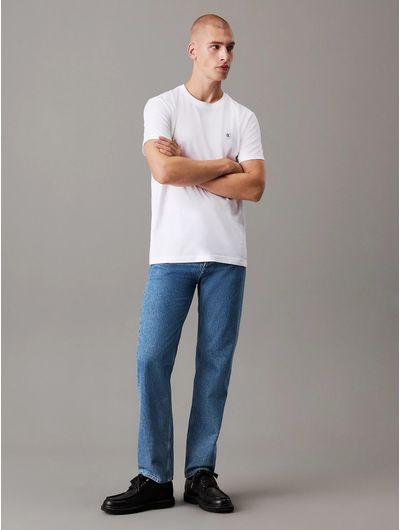 Playera-Calvin-Klein-con-Monograma-Bordado-en-Parche-Hombre-Blanco