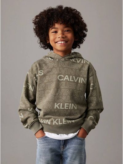 sudadera-calvin-klein-con-capucha-niño-verde