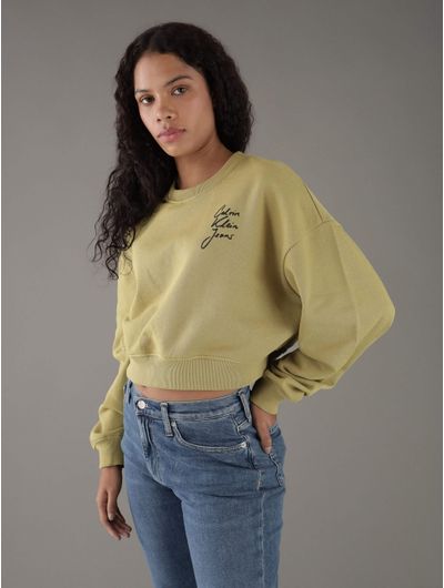 sudadera-calvin-klein-con-diseño-estampado-mujer-verde