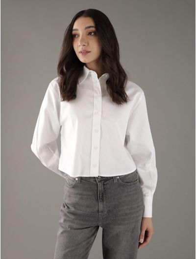 blusa-calvin-klein-con-acabado-liso-mujer-blanco