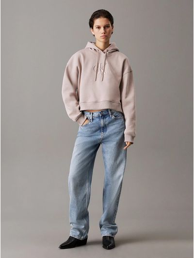 sudadera-calvin-klein-con-capucha-monograma-mujer-beige