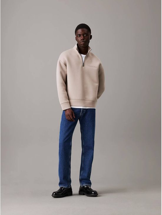 sudadera-calvin-klein-cuello-alto-logo-hombre-beige