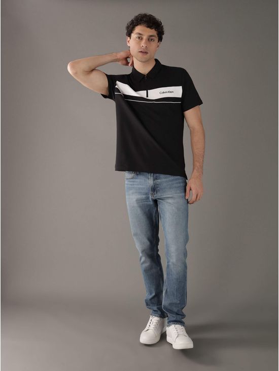 polo-calvin-klein-con-logo-hombre-negro