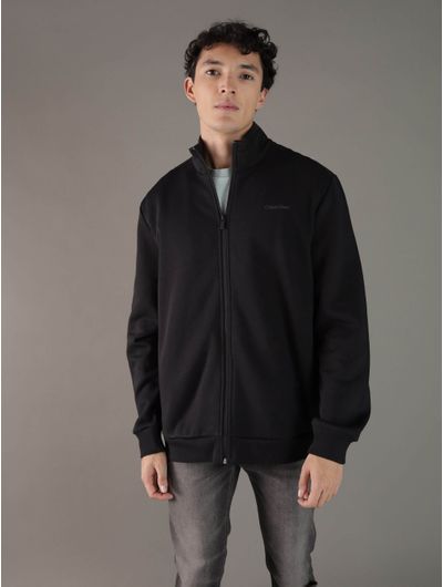 Sudadera-Calvin-Klein-Logotipo-Bordado-Hombre-Negro