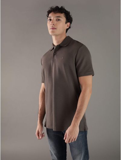 Polo-Calvin-Klein-Monograma-Hombre-Gris
