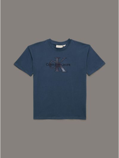 Playera-Calvin-Klein-Monologo-Bordado-Niño-Azul