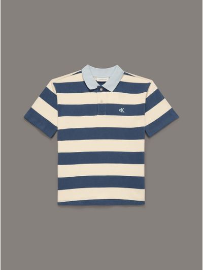 Polo-Calvin-Klein-Monograma-Bordado-Niño-Multicolor