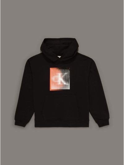 Sudadera-Calvin-Klein-Monograma-Niño-Negro