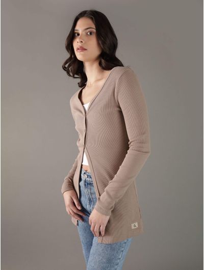 Sueter-Calvin-Klein-Logo-en-Placa-Mujer-Cafe