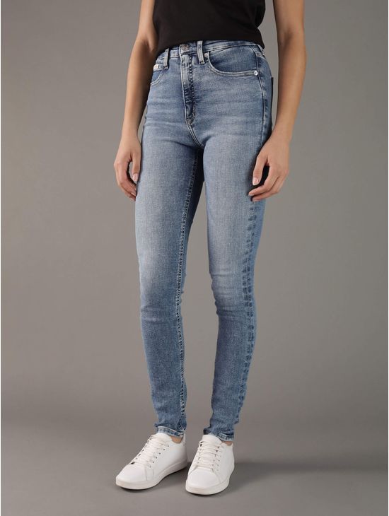 Jeans-Calvin-Klein-High-Rise-Skinny-Mujer-Azul