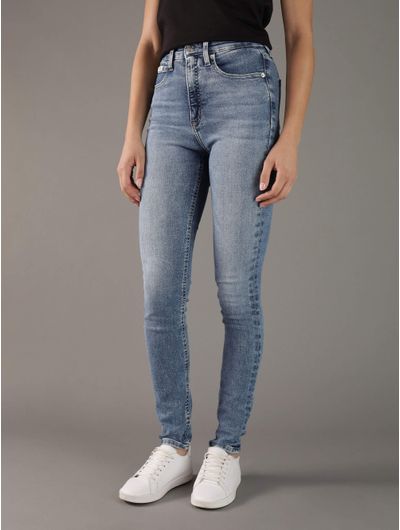 Jeans-Calvin-Klein-High-Rise-Skinny-Mujer-Azul