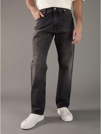 Jeans-Calvin-Klein-Slim-Straight-Hombre-Negro