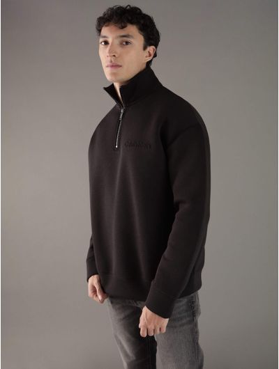 Sudadera-Calvin-Klein-Logotipo-Hombre-Negro