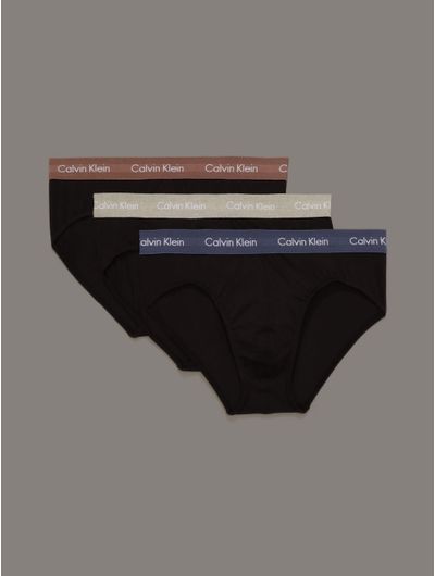 Briefs-Calvin-Klein-Cotton-Stretch-Pack-de-3-Hombre-Negro