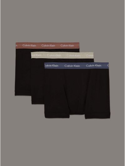 Trunks-Calvin-Klein-Cotton-Stretch-Pack-de-3-Hombre-Negro