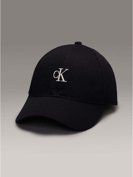 Gorra-Calvin-Klein-Monograma-Bordado-Negro