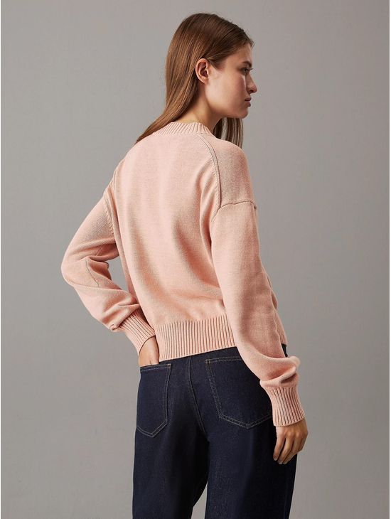 Sueter-Calvin-Klein-Monograma-Mujer-Rosa