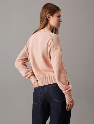 Sueter-Calvin-Klein-Monograma-Mujer-Rosa