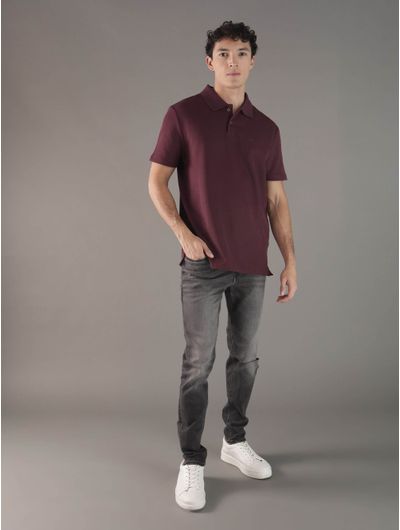 Polo-Calvin-Klein-con-Monograma-Bordado-Hombre-Morado